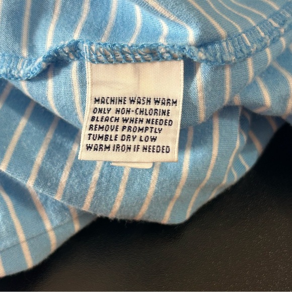 POLO GOLF Ralph Lauren Men's Shirt Blue White Striped Cotton Size XL Athleisure - Picture 5 of 8